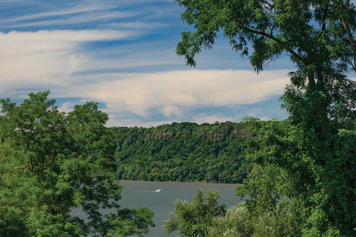 Summer river view