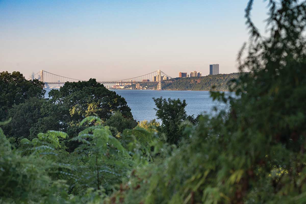 Washington Bridge at dusk