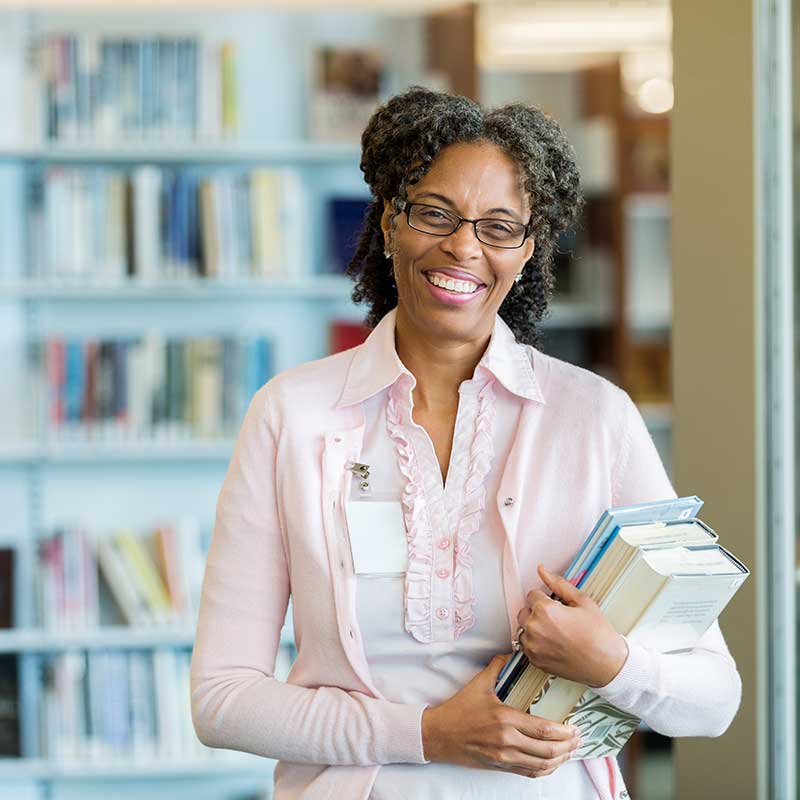 Volunteer at the library