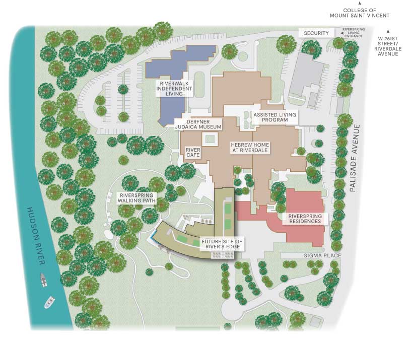 RiverSpring Living Campus Map