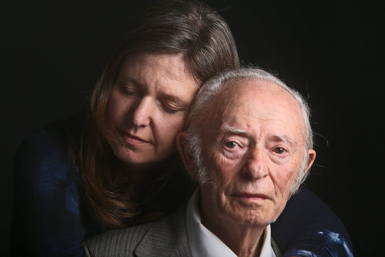 Jacob Breitstein, 93, and his daughter, Grace Bennett, 54, of Chappaqua, photographed April 25, 2015. Breitstein was 17 when he arrived at Auschwitz with his brother in 1943. His brother was killed a short time later; Breitstein remained there until the camp was liberated in 1945 at the end of World War II.