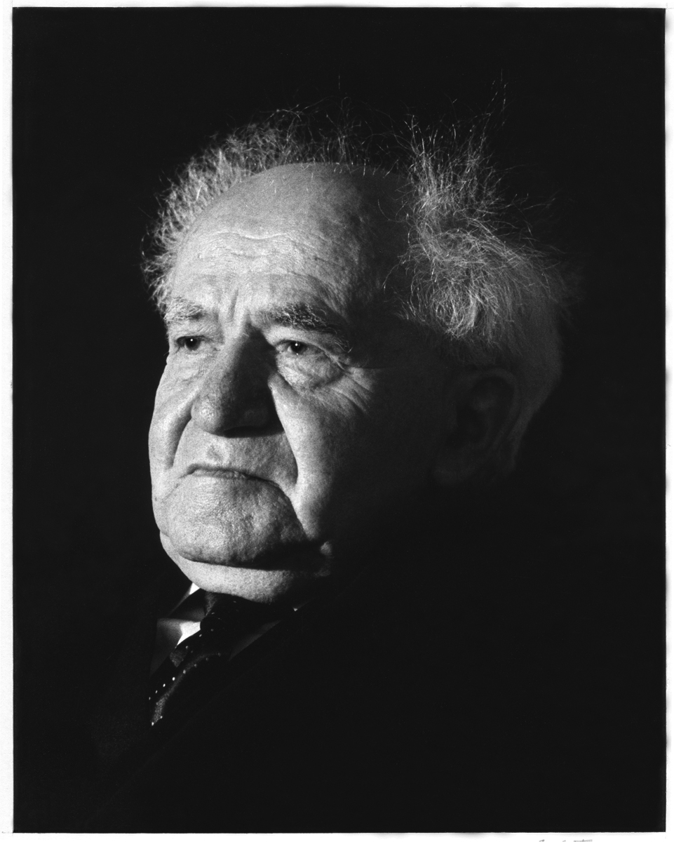 Bernard Gotfryd, David Ben-Gurion, 1971, gelatin-silver print, 14 x 11 inches. Courtesy the artist.
