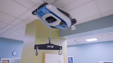 ZeroG gait and balance system supporting safe mobility training